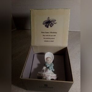 Lladro From Santas Workshop Porcelain Doll Ornament #6263 1995